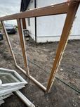 Okna z demontazu 4 szt 150x156 brąz