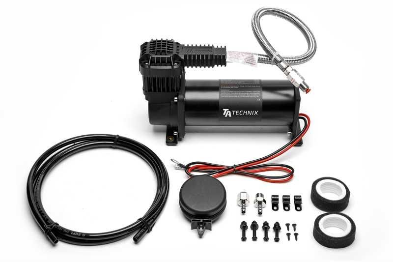TA-Technix 444C Kompresor Air Ride Sprężarka Pneumatyki CZARNY