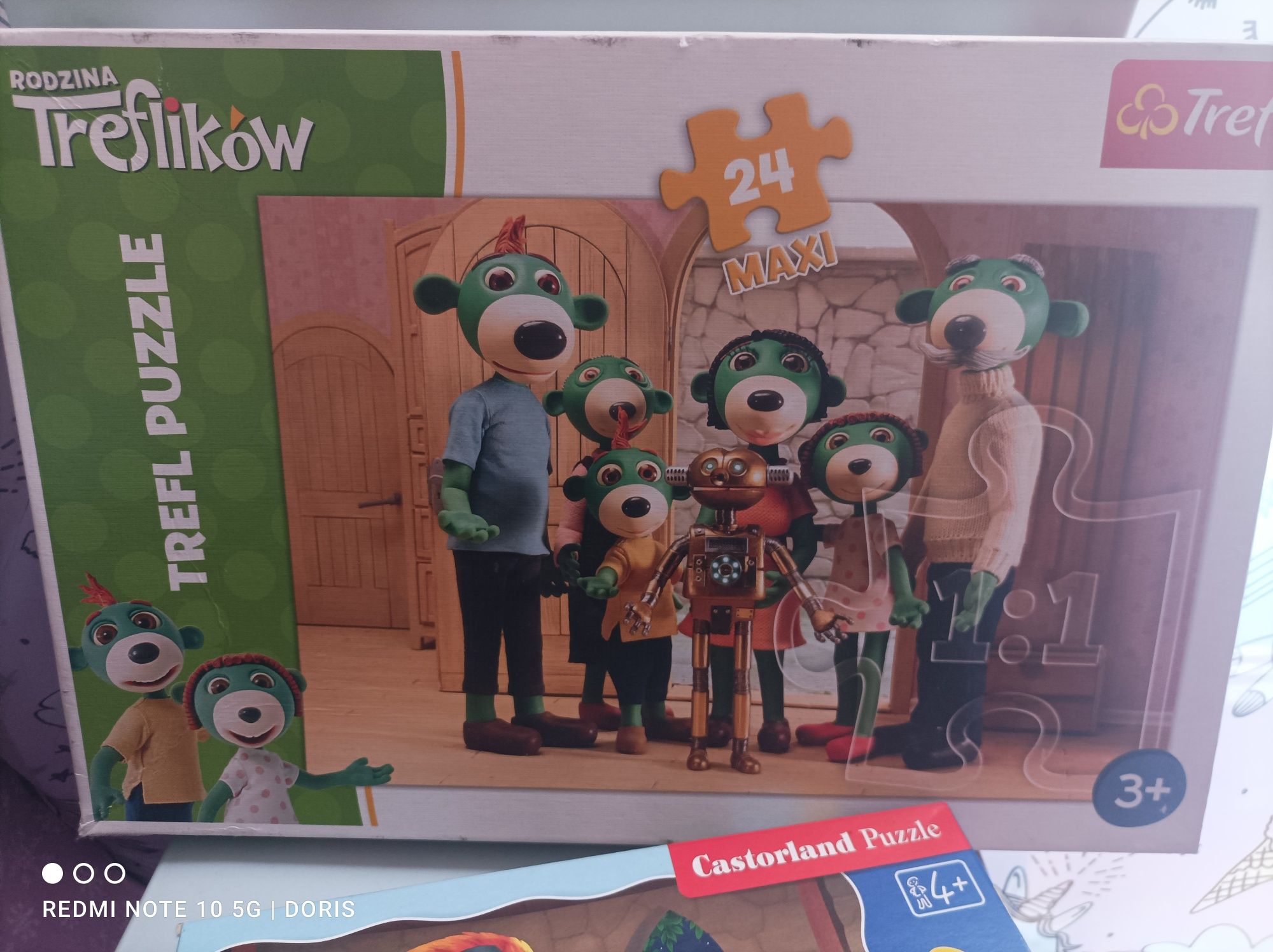 Dwa zestawy puzzli 24 elementy Maxi duże i 30 el