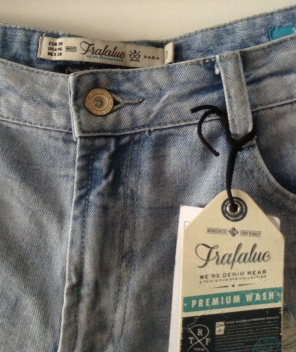 Calções ganga zara NOVOS