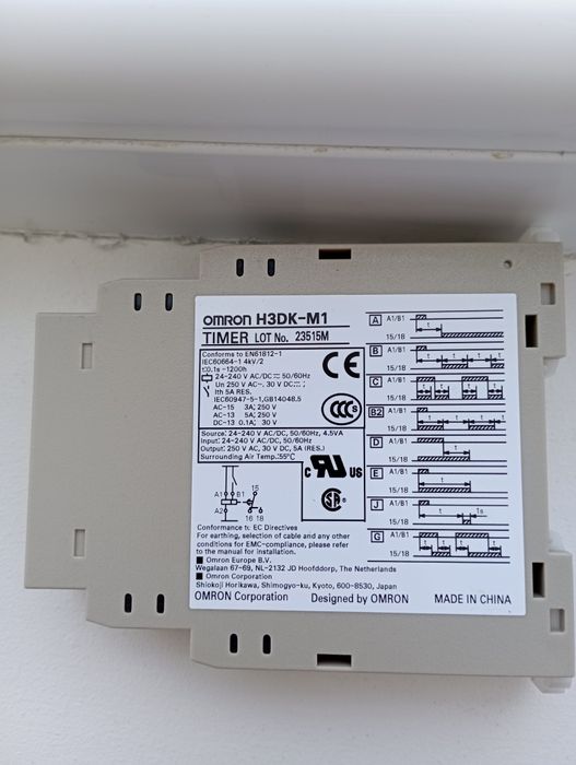 Реле времени, таймер, OMRON H3DE-M1, H3DK-M1.
