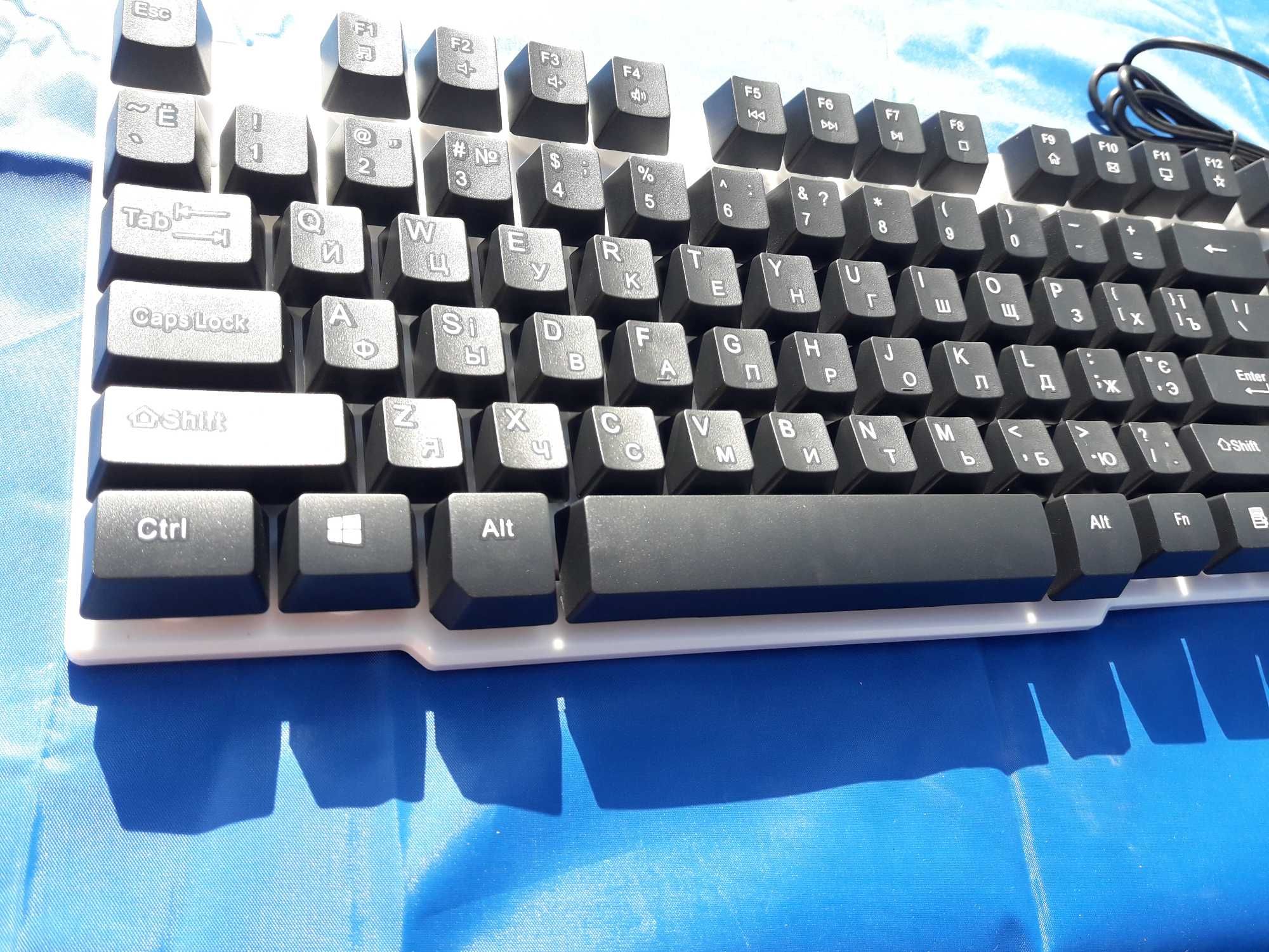 Клавиатура с подсветкой USB JEDEL K500, длина кабеля 170см