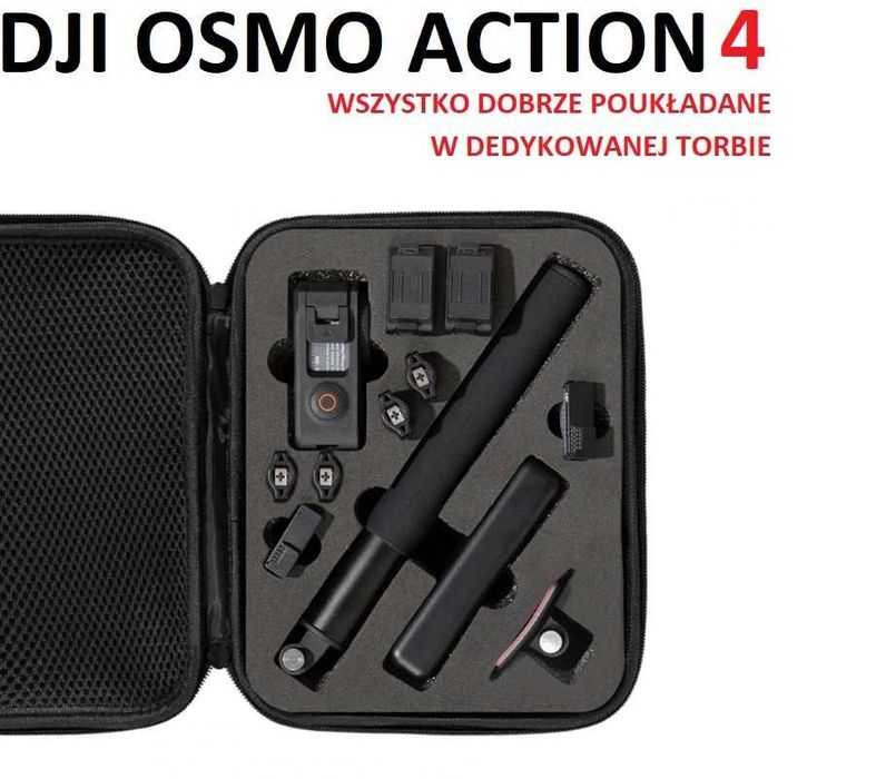 selfie-stick do kamer sportowych 155 cm + organizer DJI OSMO ACTION 4