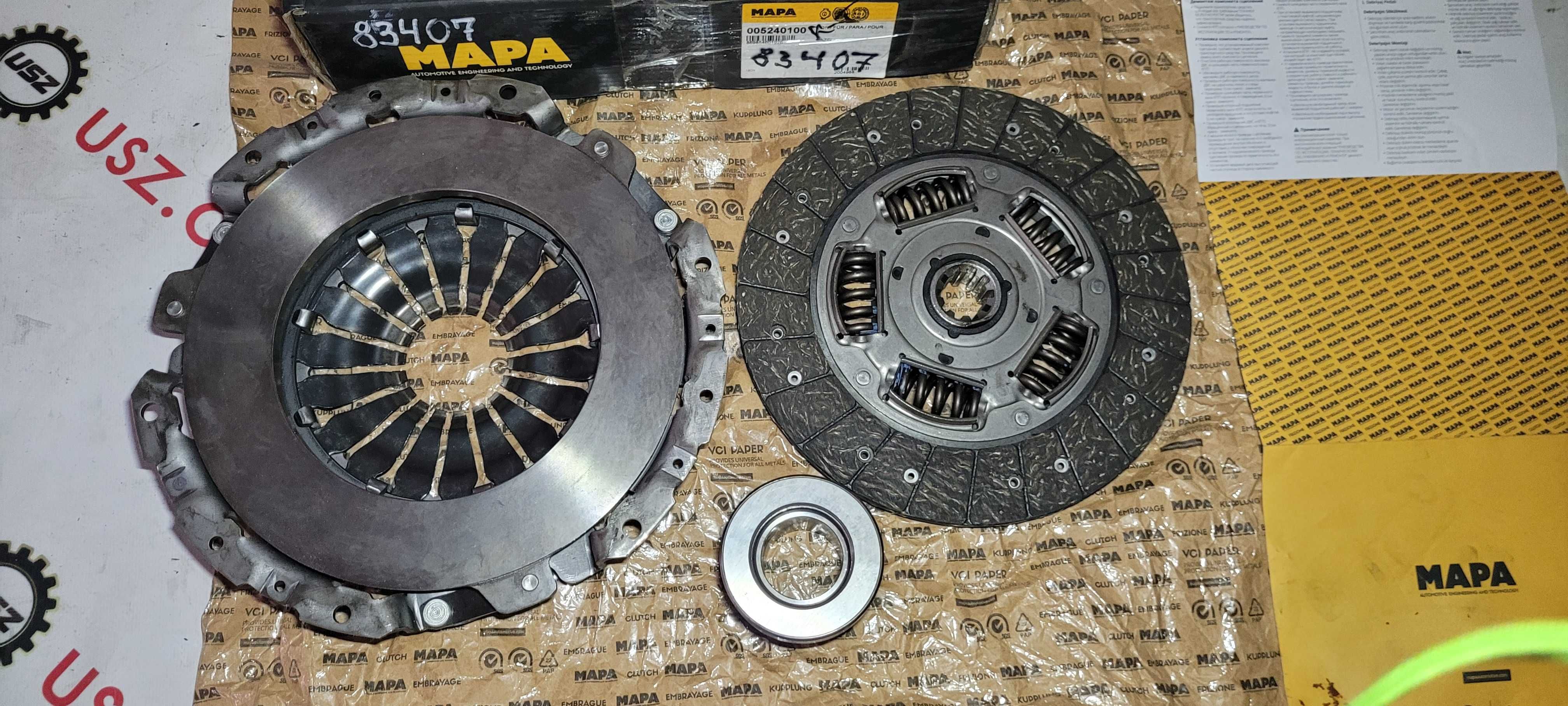 Диски сцепления : к-т нажимн+ведом+муфта Ma-pa Газель 2.8 D TD Cummins