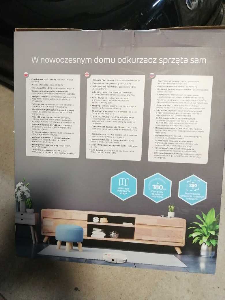 Robot Sprzątająco -mopujący  SETTI z nawigacją laserową - LDS  RV 800
