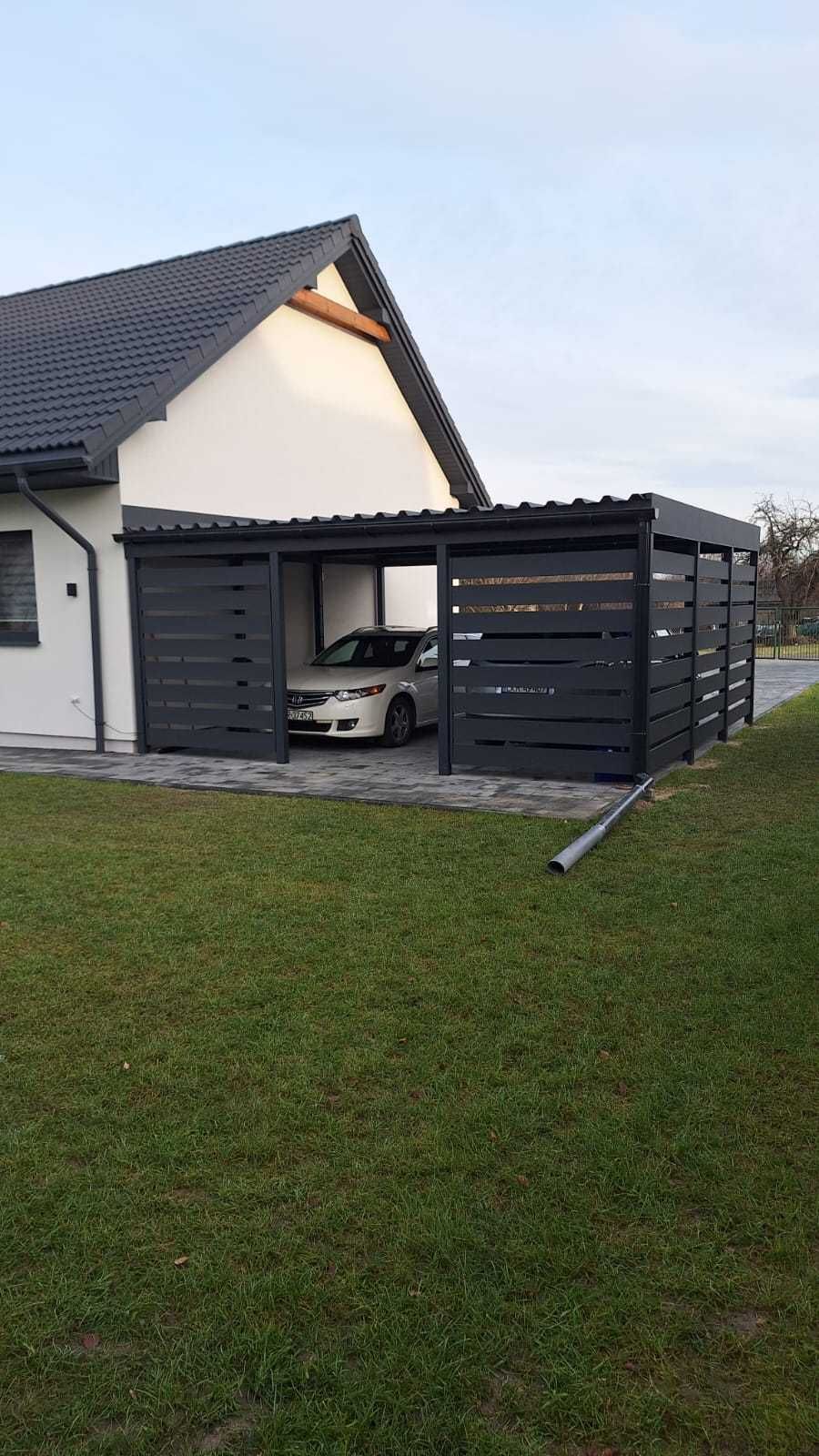 Wiata samochodowa, garażowa, dwustanowiskowa, carport, wiata