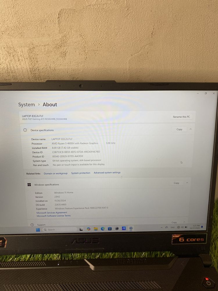 Laptop ASUS TUF Gaming A15, AMD Ryzen 5| RAM 8GB, 512GB | Gwarancja