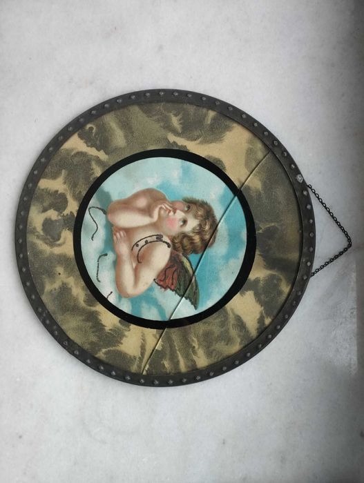 Stary obrazek z aniołkiem