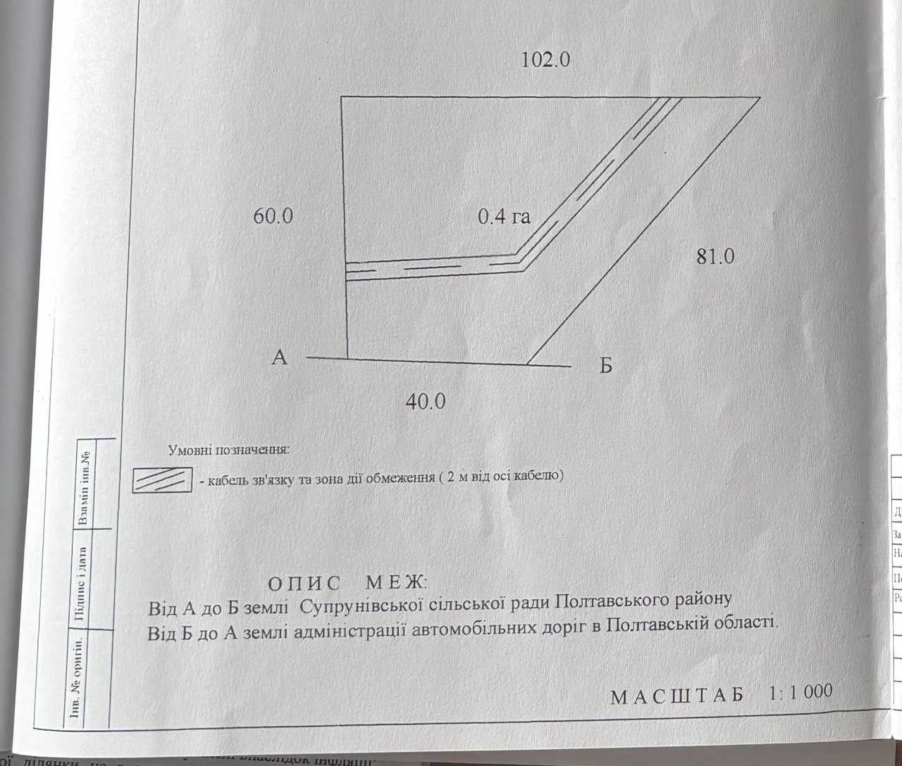 Продаж земельної ділянки, район Супрунівка