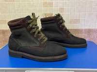 Мужские зимние кожаные ботинки Camel Boots 42.5-43р на овчине винтаж