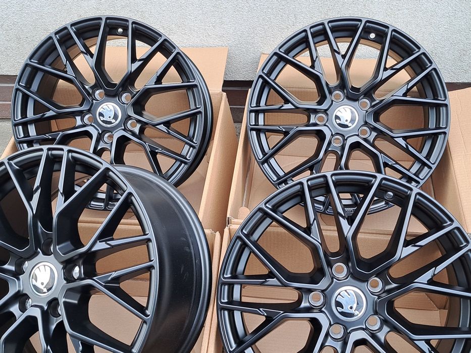 Alufelgi SKODA 18' 5x100 Scala Rapid Fabia Kamiq Roomster CA20 MATT