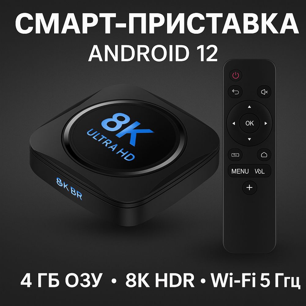 Смарт-приставка Transpeed X88 PRO 4/64 ГБ Android 12