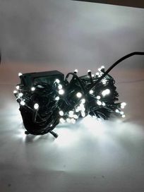 Lampki choinkowe 1000 led Zimna biel