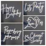 Happy Birthday napis podświetlany LED neon