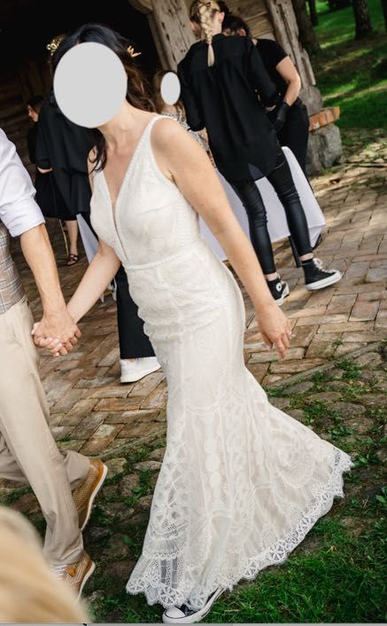 BOHO,  przepiękna suknia ślubna!