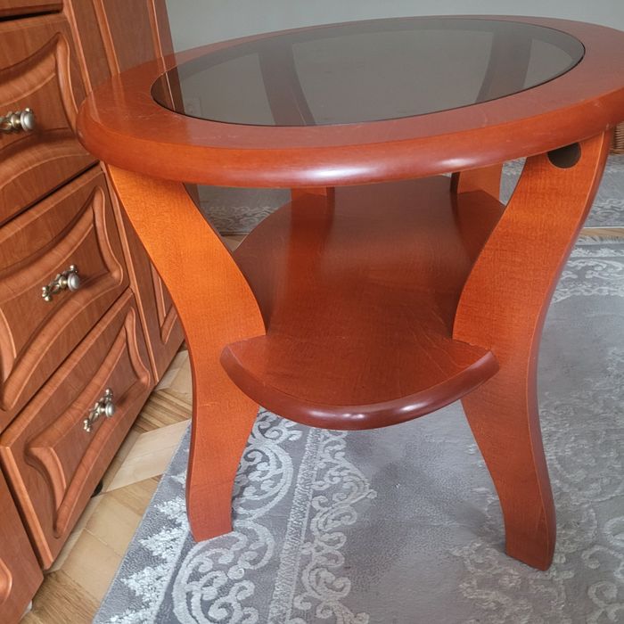 Ława, stolik do pokoju ze szkłem