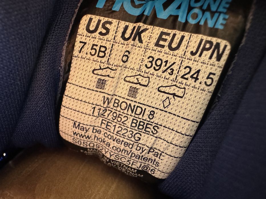 Розмір 39 Кросівки Hoka One One Bondi 8 / Взуття