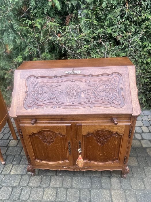 Sekretarzyk ludwikowski biurko szuflady Ludwik XV