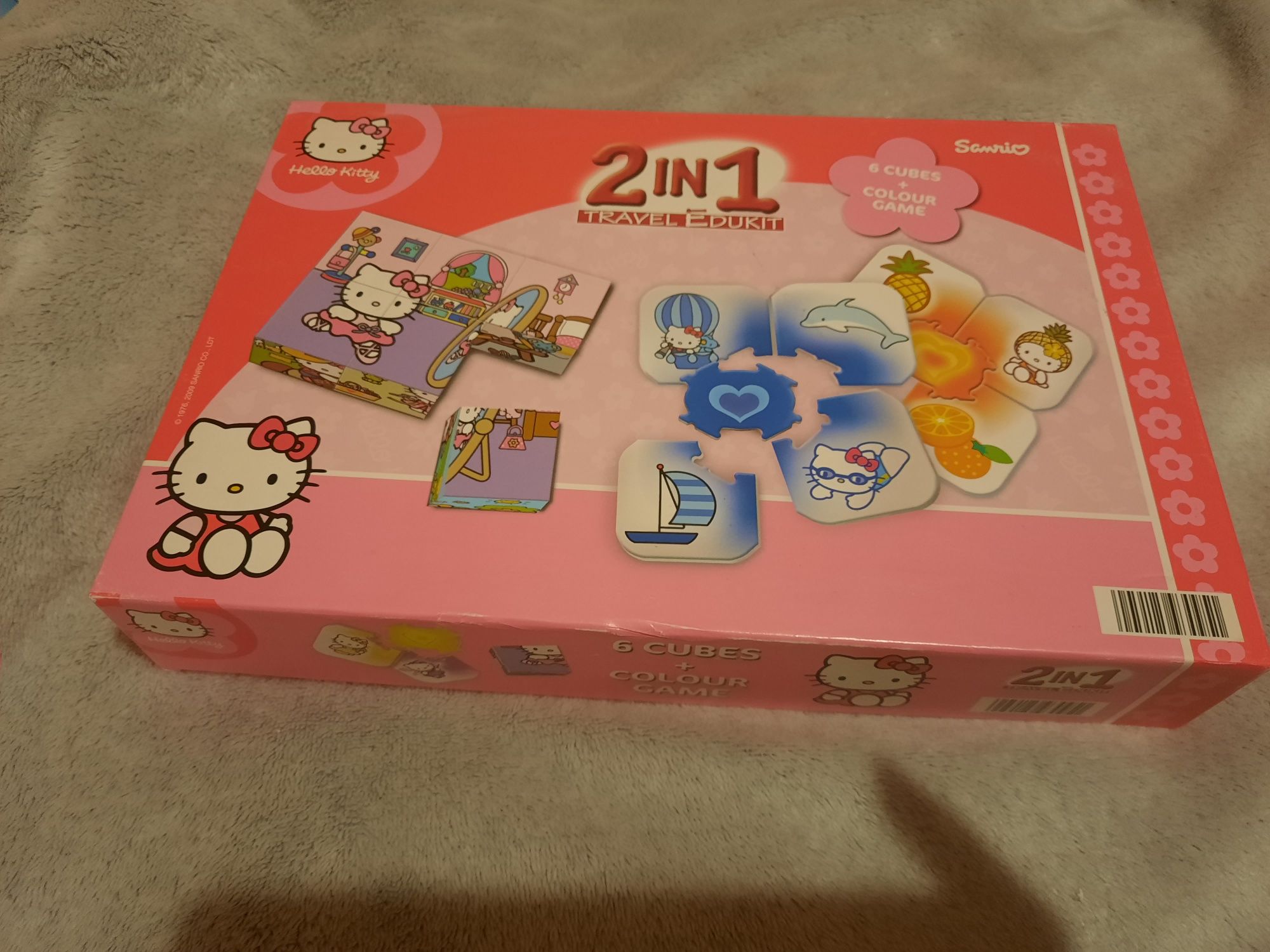 Gra Hello Kitty dla dzieci 2 w 1 klocki kolory