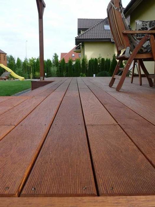 Deska tarasowa DĘBOWA ryflowana