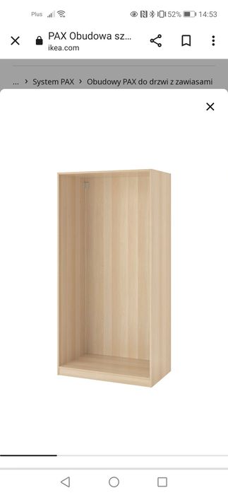 Obudowa Pax ikea 100x58x201