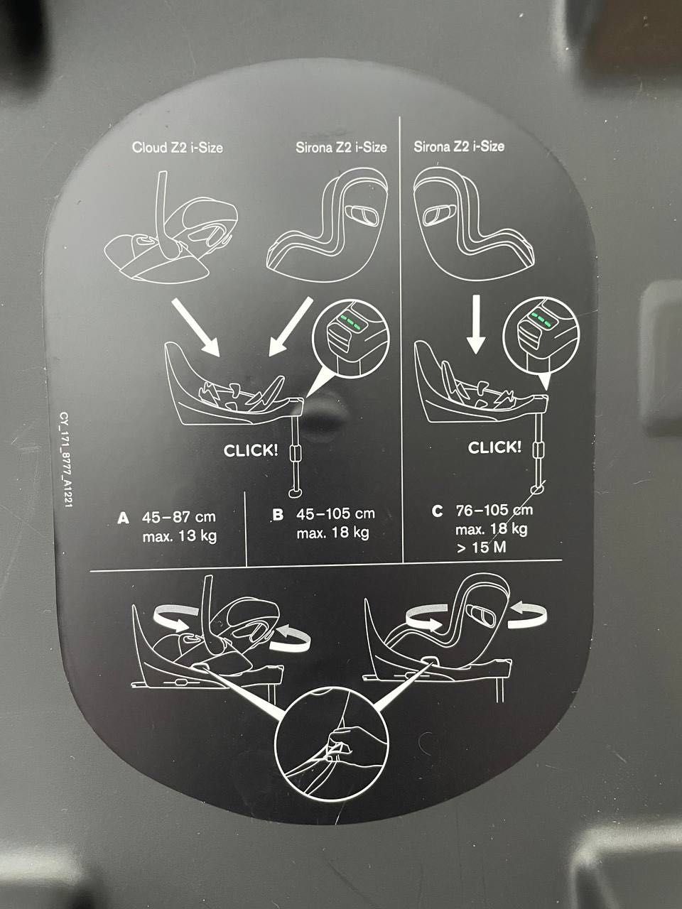 Cybex Cloud T i-Size Sepia Black + База Cybex z2 Стан нового+гарантія