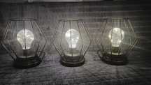 Trzy Lampki loftowe