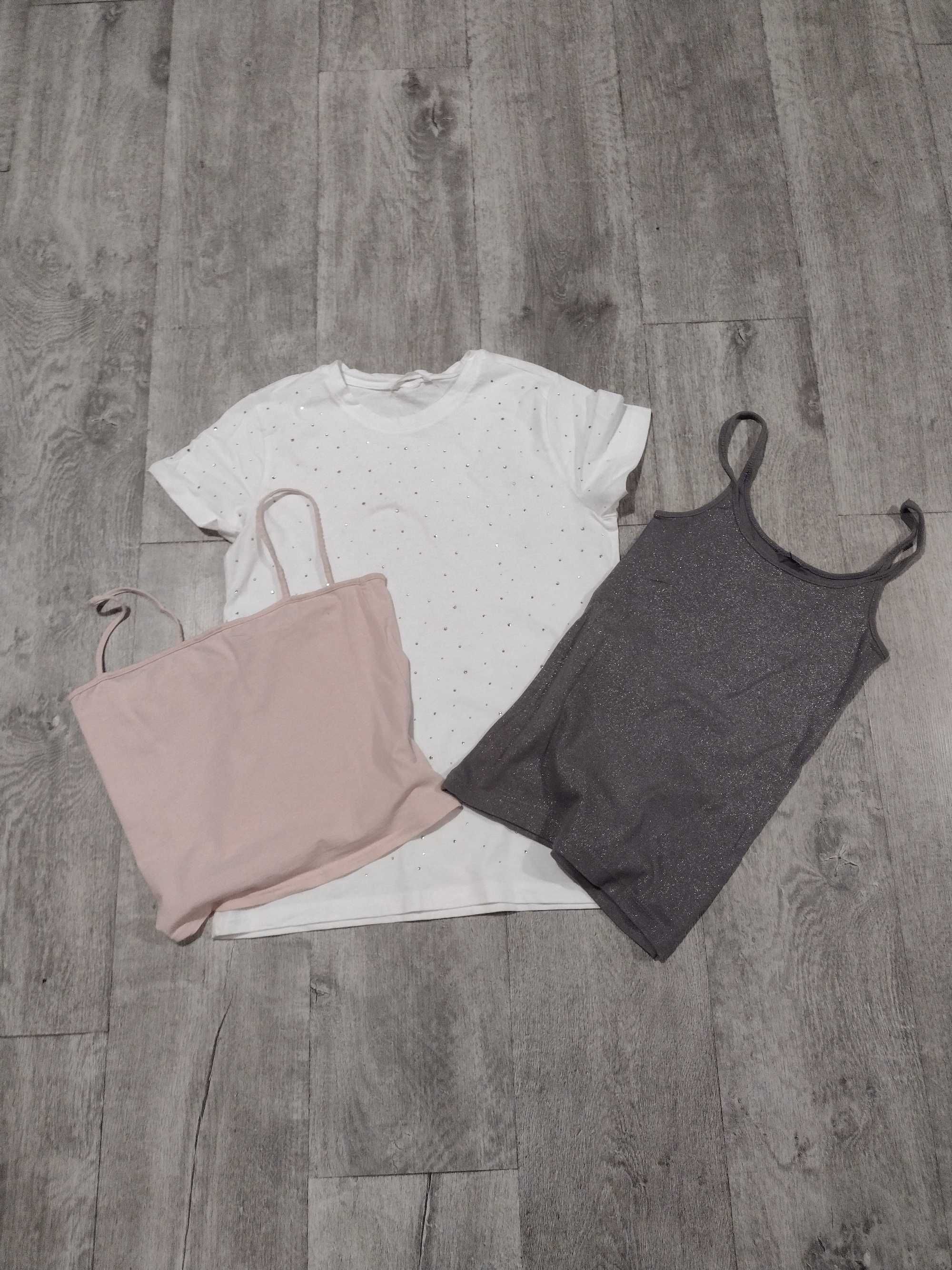 T-shirty bawełniane 3 x H&M rozmiar XS