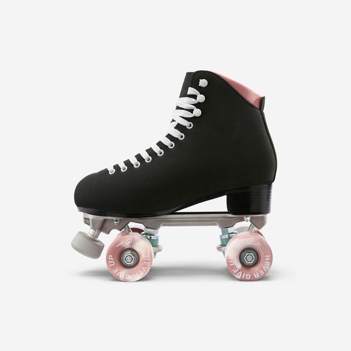 Patins de Rodas de Dança QUAD Dancing D500 Preto