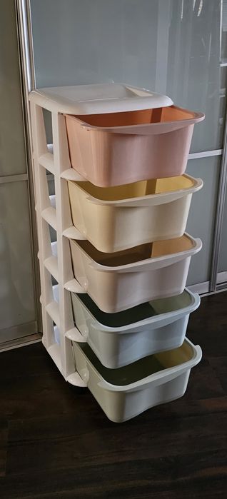 Szafka regał komoda plastikowa z szufladami
