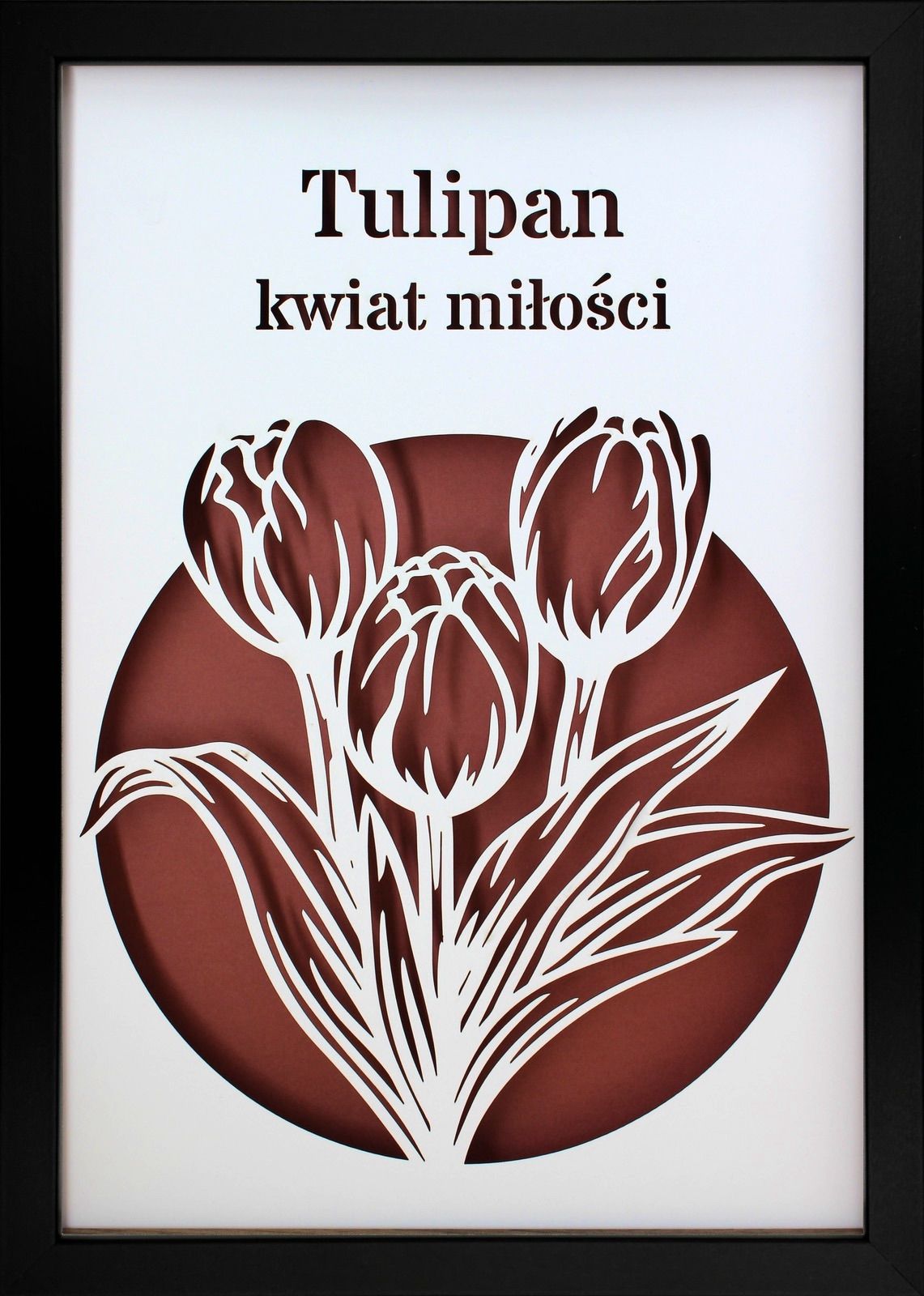 Ramka 3D Shadow Box Tulipan
