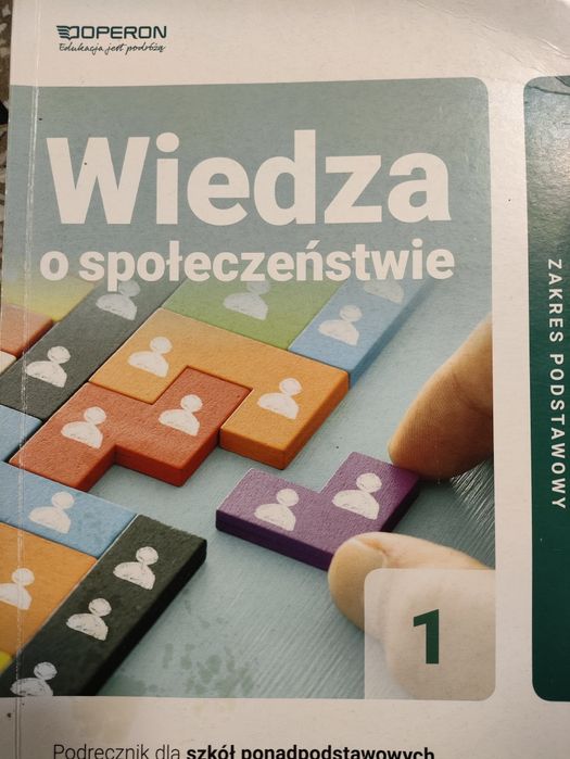 Wiedza o społeczeństwie WOS Operon podręcznik klasa 1