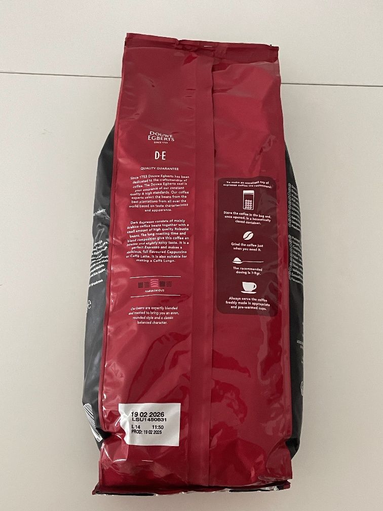 Kawa Douwe Egberts 1kg Espresso Dark ziarnista 1000g
