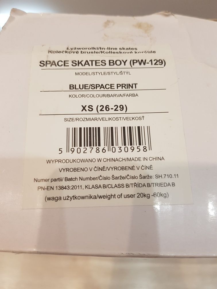 Dziecięce rolki Martes Space Skates Boy Blue 26-29 NOWE