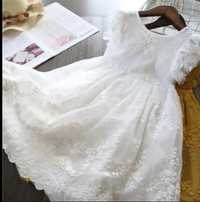 Sukienka nowa biała 116 koronka księżniczka