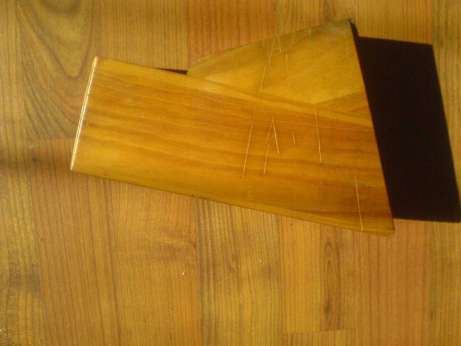 STOJAK Drewniany NA NOŻE 6 wnęk zabytek 21x14x7 cm