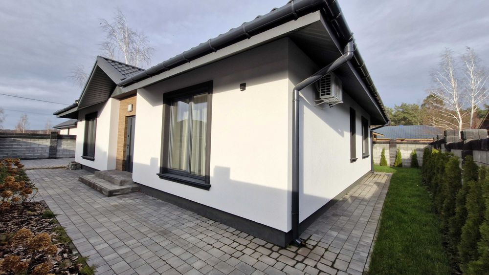 Продаж нового будинку 100 м² ділянка 4 сот.  Ворзель, Відеоогляд, Без%