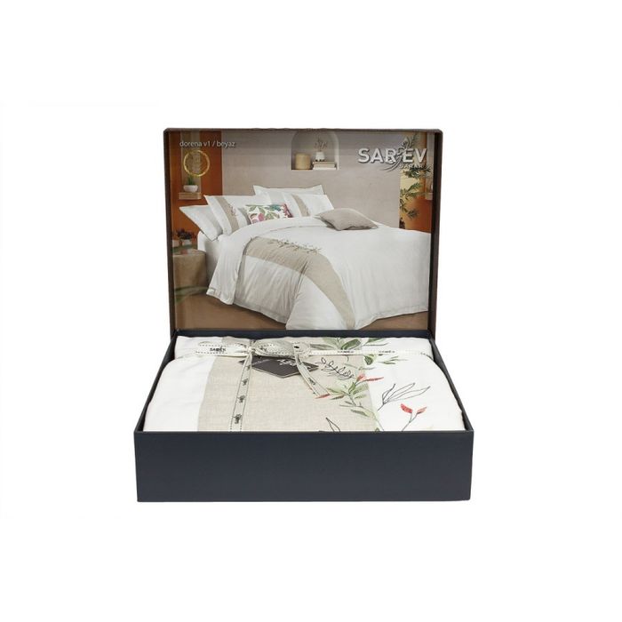 Постельное белье Sarev DORENA премиум сатин 300ТС евро с вышивкой