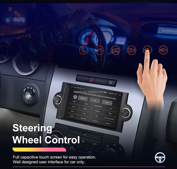 Rádio Android 13 6.2" p/ Jeep/Chrysler/Dodge | GPS | WiFi | EQ | NOVO