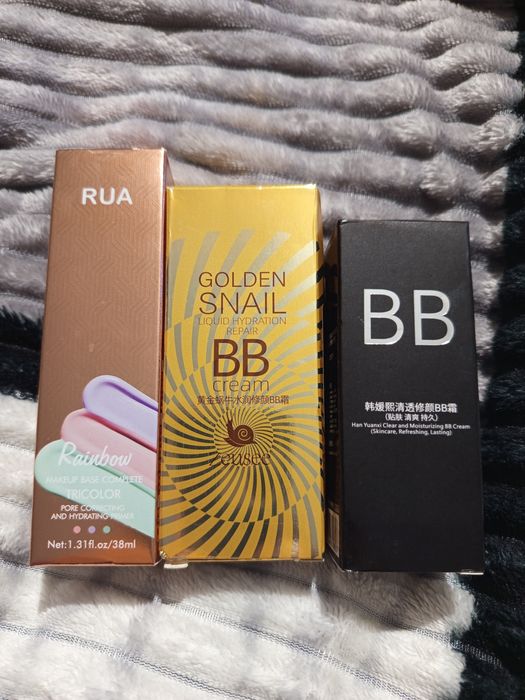 2 BB- крема, основа під макіяж, і 2 помади