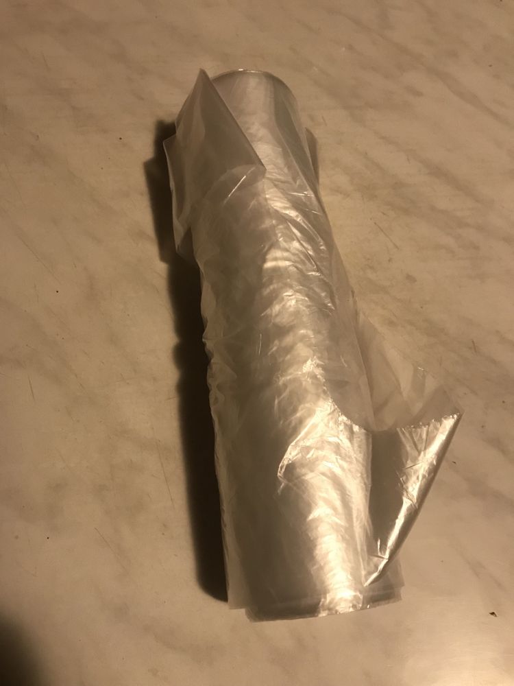 Rękawiczki foliowe jednorazowe HDPE + 3 rolki jednorazówek
