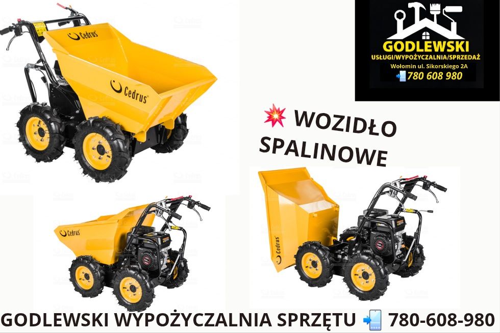 Wypożyczalnia! Wozidło kołowe - Transporter Spalinowy Wynajem!
