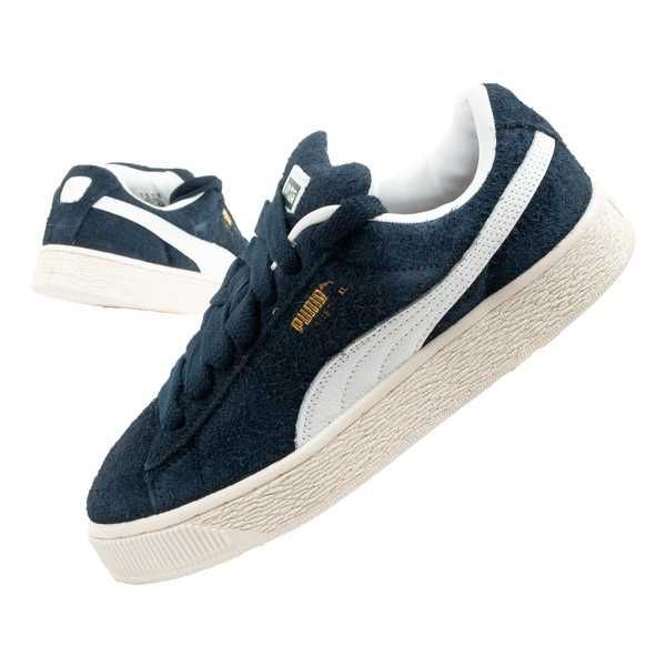 Puma Suede XL Hairy buty sneakersy skóra modne granatowe r. 36-45