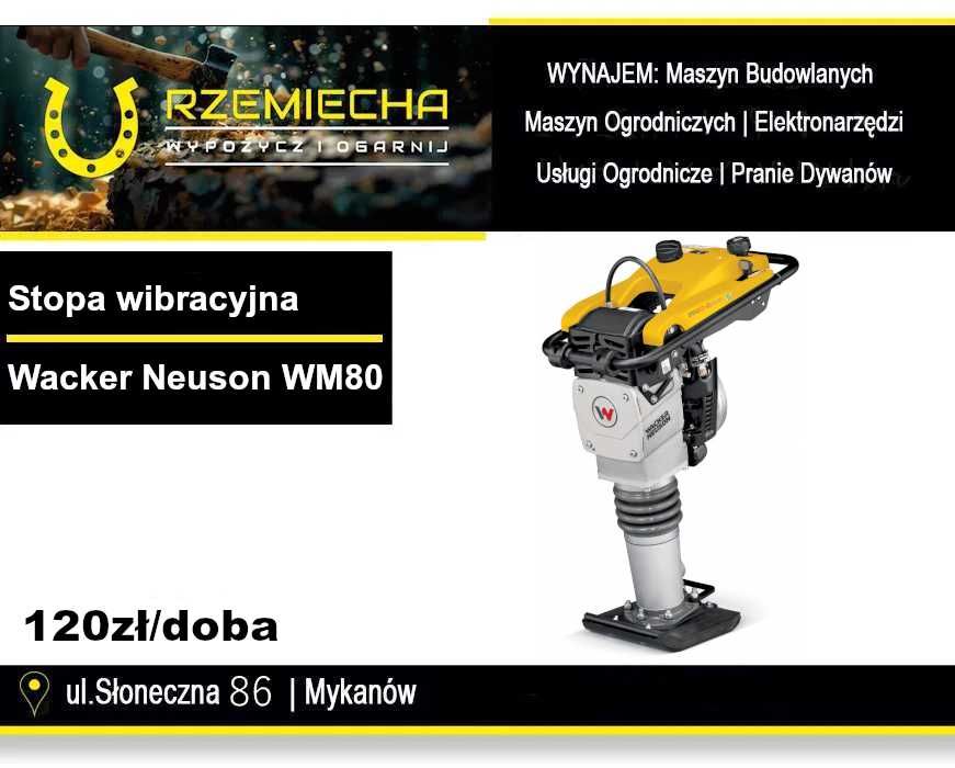 Stopa Wibracyjna, Skoczek Wacker Neuson wm80. Wypożyczalnia