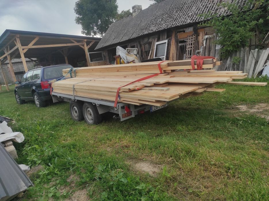 Przyczepka samochodową platforma dmc 1350kg dwuosiowa  320 x 220