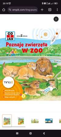 Poznaję zwierzęta w zoo ting książka