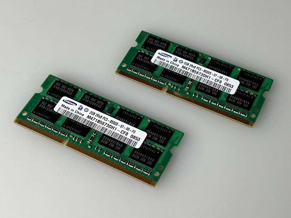 2 placas samsung 2gb DDR3