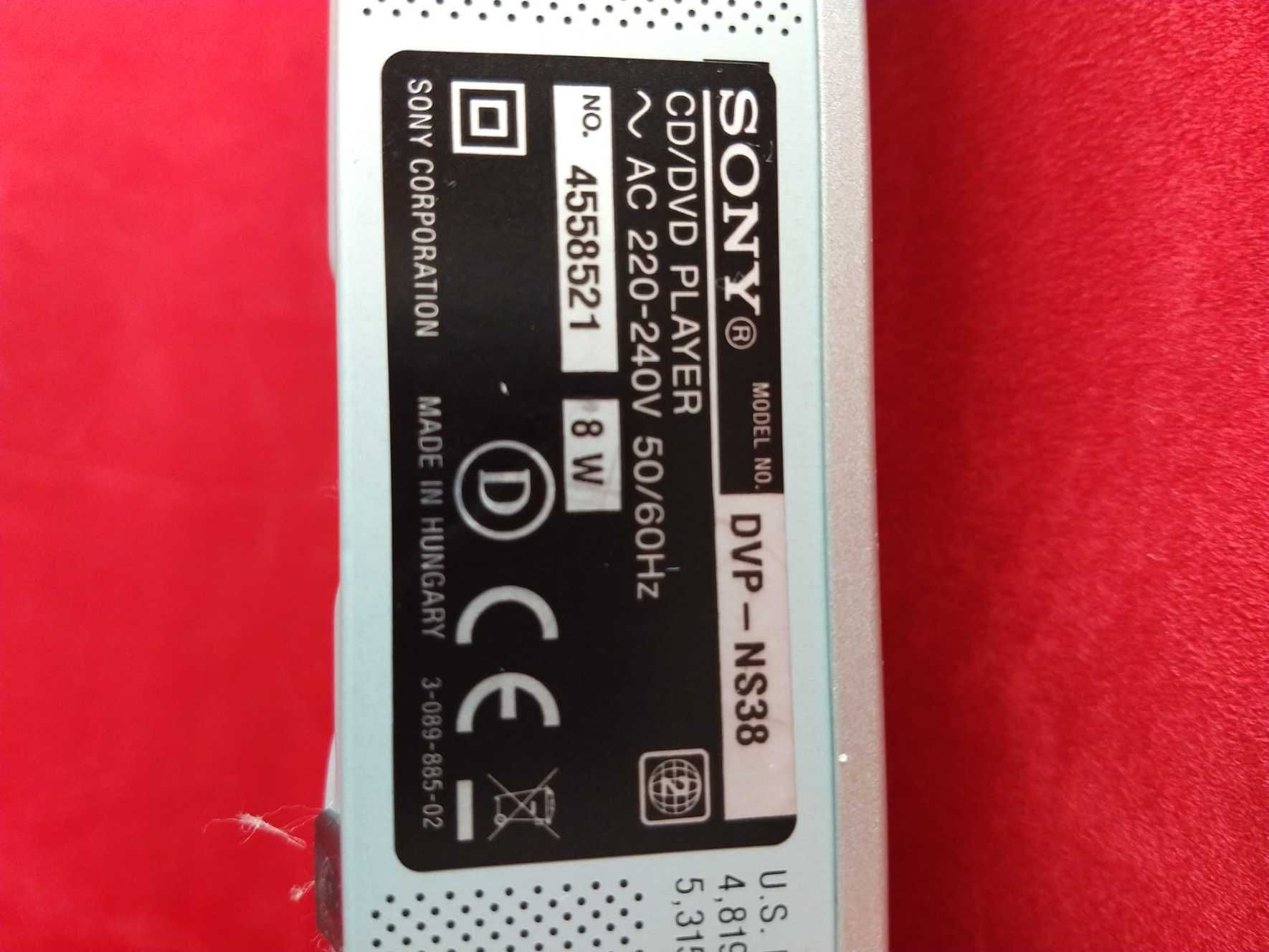 Odtwarzacz SONY CD/DVD Player DVP-NS38