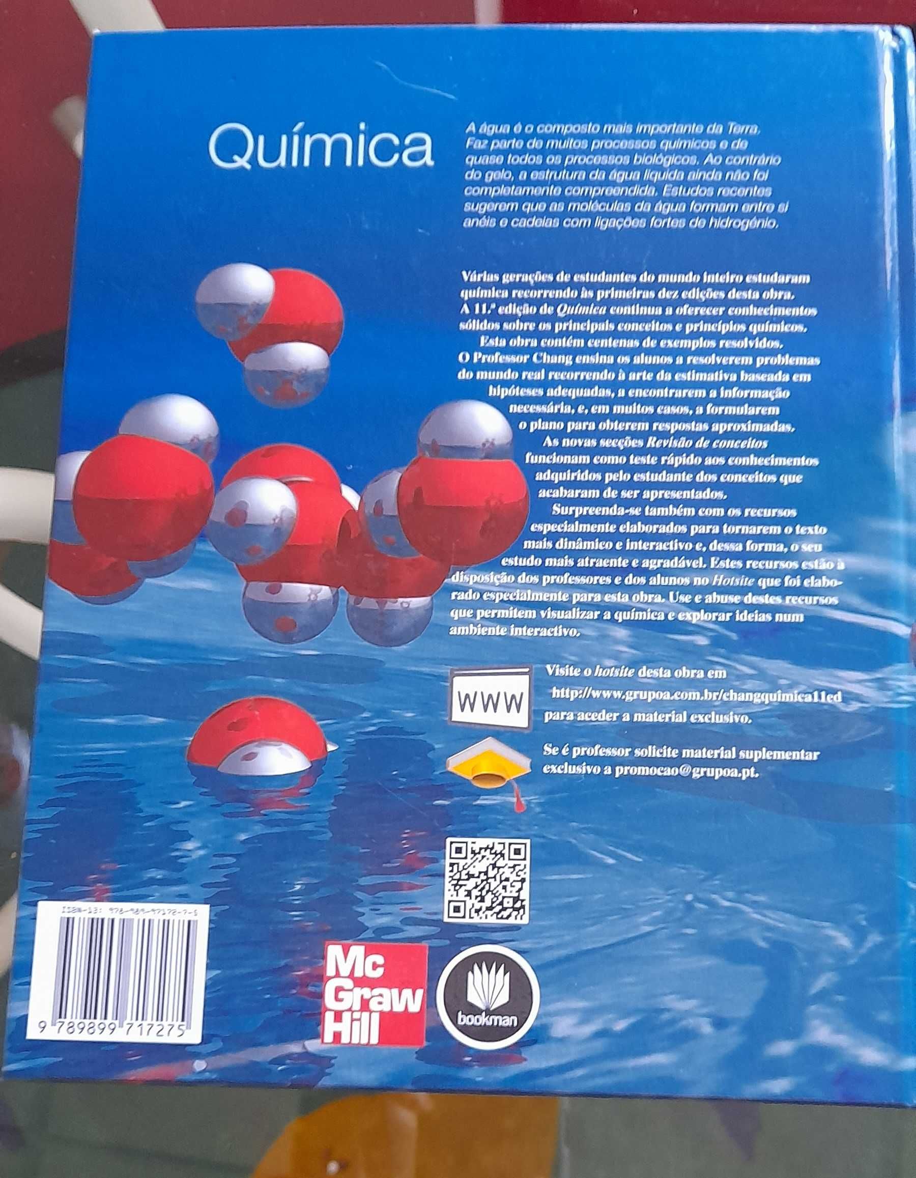 Livro Universitário: "Química" 11ª edição, NOVO!!!