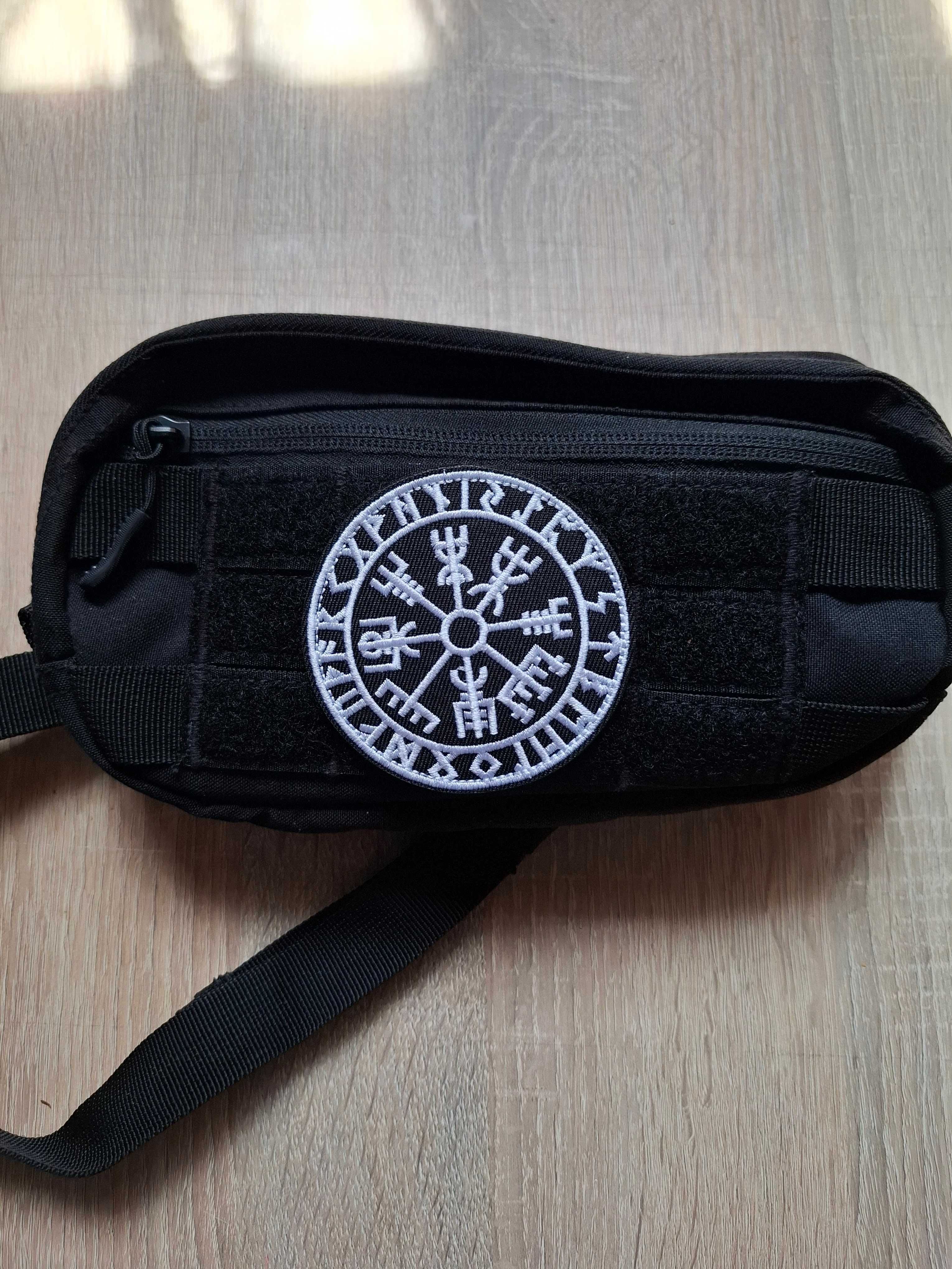 Naszywka Haftowana Vegvisir Kompas Wikingów morale patch